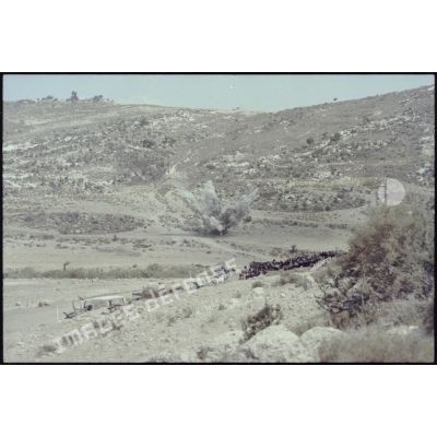 Explosion des mines et pièges ennemis retrouvés par le 17e RGP au Sud-Liban.