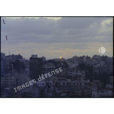Vue sur Beyrouth depuis le toit de la tour Murr.
