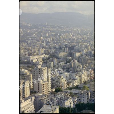 Vue sur Beyrouth et au-delà.