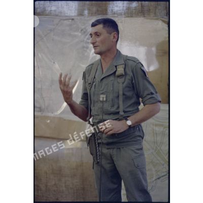 Portrait du colonel Genest lors de la visite du CEMAT, Beyrouth.