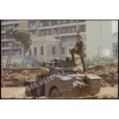 AML du 1er RHP en patrouille, Beyrouth.