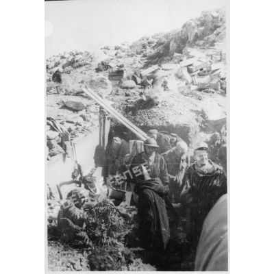 Poste de commandement d'un des goums du 2e GTM (groupe de tabors marocains) ayant participé à la prise du col de Teghime.