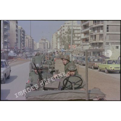 Patrouille de la SER du 2e RIMa, Beyrouth.