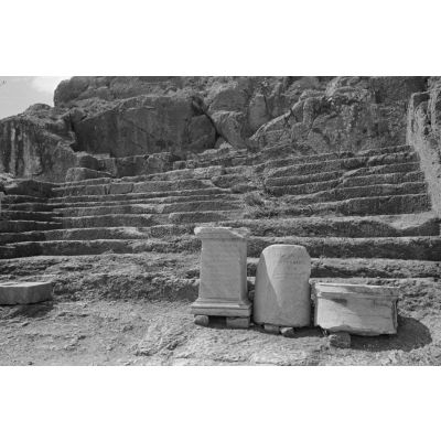 Les ruines du temple d'Hecate (Ekati) sur le site antique d'Éleusis (Elefsina).