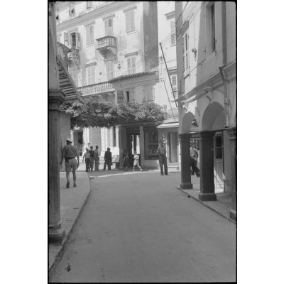 Les rues de la vieille ville de Corfou.