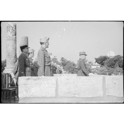 Discours lors de la visite du général De Gaulle sur le front des Vosges le 24 septembre 1944.