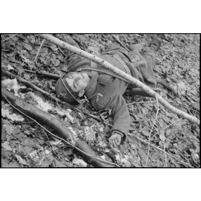 Soldat de la 1re DMI, ex-1re DFL, mort au combat, dans les bois sur les hauteurs dominantes au nord-est de Champagney.
