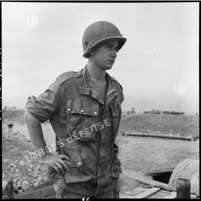 Portrait d'un soldat sur le camp de Diên Bên Phu.