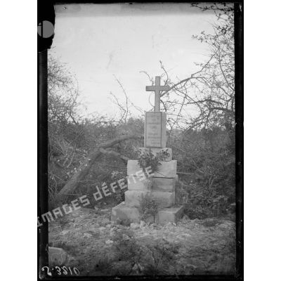 Terny-Sorny (Aisne). Monument commémoratif élevé par le 329e d'infanterie à la mémoire des soldats du régiment tués en mars 1917. [légende d'origine]