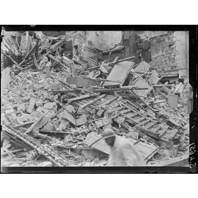 La Ferté-Milon (Aisne). Maison détruite par le bombardement. [légende d'origine]