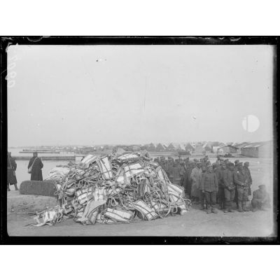 (Mikra). Camp de prisonniers bulgares. Fin septembre 1916. [légende d'origine]