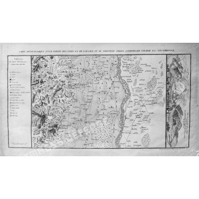 Paris, cabinet des Estampes. Carte minéralogique d'une partie des Vosges et de l'Alsace. [légende d'origine]
