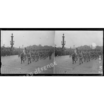 Paris, prise d'armes du 14 juillet 1918. [légende d'origine]
