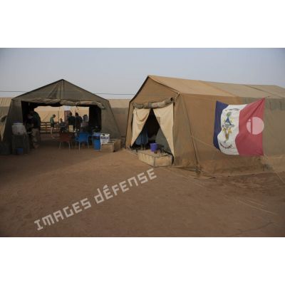 Vue du camp du 68e régiment d'artillerie d'Afrique (RAA) à Gao, au Mali.