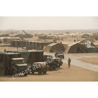 Vue générale du camp militaire de Gao, au Mali.