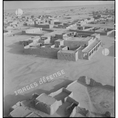 Vue aérienne de la ville d'Agadès ou Agadez, au nord du Niger.