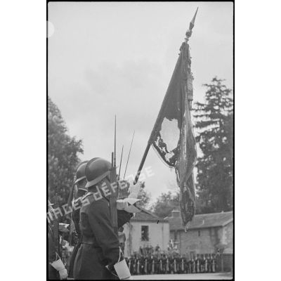 L'ancien drapeau des chasseurs à pied (7e drapeau).