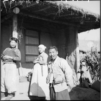 Portrait de villageois dans un village coréen.