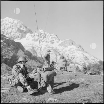 Transmetteur du 7e bataillon de chasseurs alpins (BCA), région