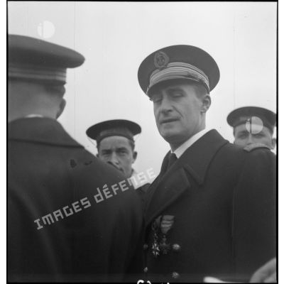 Portrait du capitaine de frégate Jacques Lapébie, commandant du torpilleur le Siroco.
