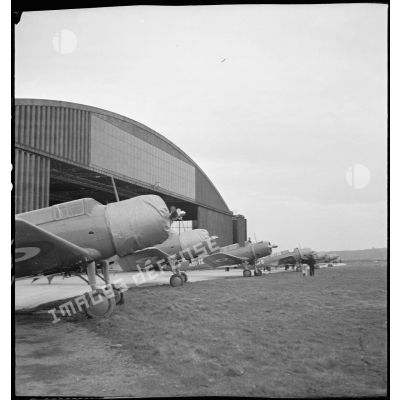 Escadrille de bombardement AB1 de l'aéronautique navale à Cherbourg.