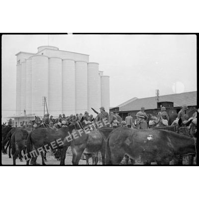 Plan général de l'embarquement des mules du 1er REI à la gare de Sidi Bel-Abbés.