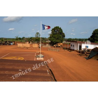 Place d'armes de la POD (plateforme opérationnelle défense) de Bambari.