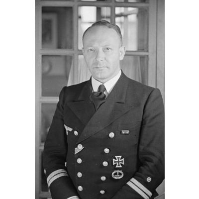Portrait d'un officier ingénieur dans l'arme sous-marine allemande.
