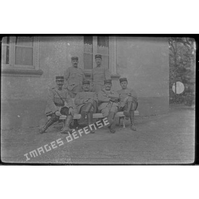 [Portrait de groupe de militaires (1914-1918).]