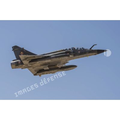 Décollage d'un avion MIrage 2000N depuis la base aérienne projetée (BAP) en Jordanie.
