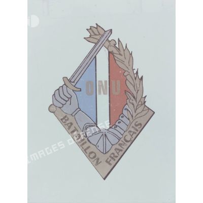 [Insigne du bataillon français de l'ONU.]