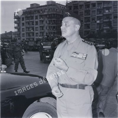 [Alger, 21-26 avril 1961. Le général d'armée Edmond Jouhaud photographié pendant le putsch d'Alger.]