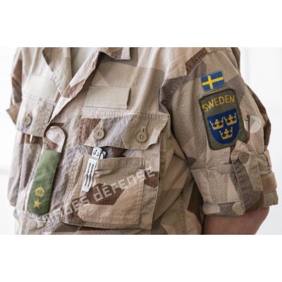Portrait d'un officier du groupe des opérations spéciales suédoises à Gao, au Mali.