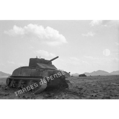 Chars Sherman M4 détruits lors de la bataille de Kasserine.