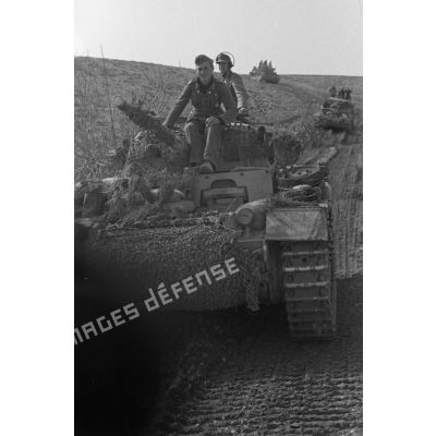 Avant d'un char Panzer III (Pz-III Ausf-M).