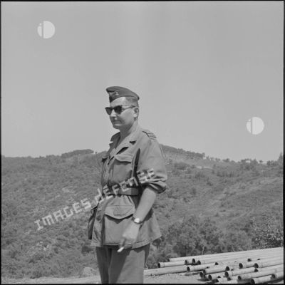 Le commandant Desgratoulet, commandant la 2e compagnie du 2e RIC.