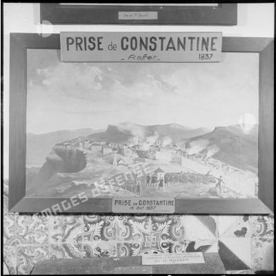 Tableau représantant le siège de Constantine de 1837 mené par le général Valée, exposé au musée Franchet d'Esperey à Alger.