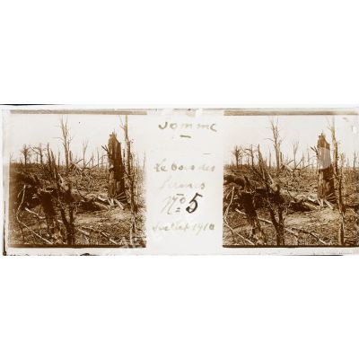Somme - Le bois des fermes - N°5 Juillet 1916. [légende d'origine]