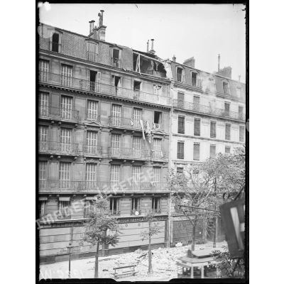 Obus tombés sur Paris le 7 juin 1918. [légende d'origine]