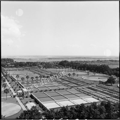 L'usine d'épuration des eaux de Port-Saïd, photographiée depuis le château d'eau.