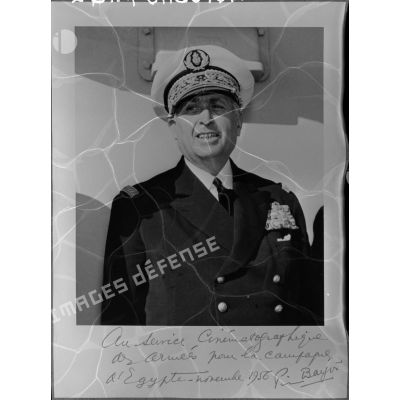 Portrait du vice-amiral d'escadre Barjot.