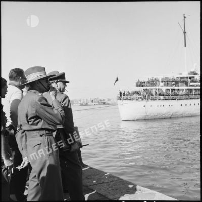 L'arrivée d'éléments du bataillon yougoslave de l'ONU à Port-Saïd.