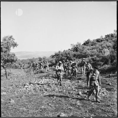 Djebel Nador. Opération de contrôle de la demi-brigade des fusiliers marins (DBFM).