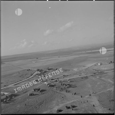 Vue aérienne du village de Chetouane à l'occasion de l'inauguration de la section administrative spécialisée (SAS).