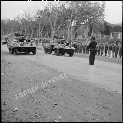 Le défilé du 6/5e escadron de gendarmerie mobile.