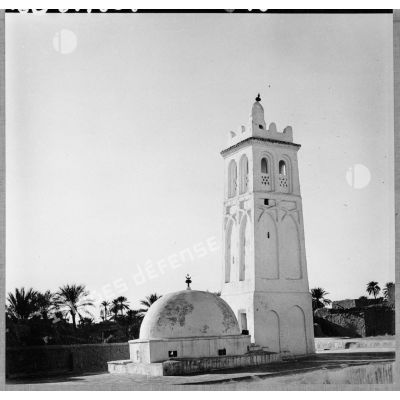 Le minaret de la mosquée de Sidi Okba.