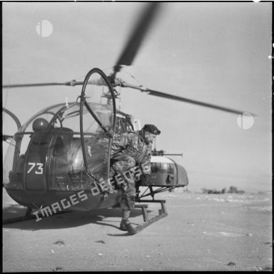 Hélicoptère de transport Alouette II du général Jean Gracieux.
