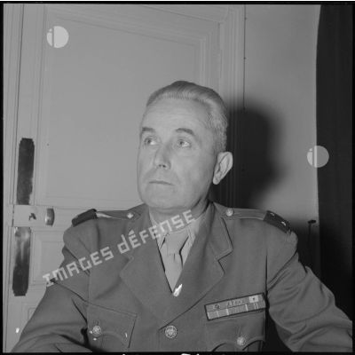 Portrait du général Pedron, commandant la division d'Oran.