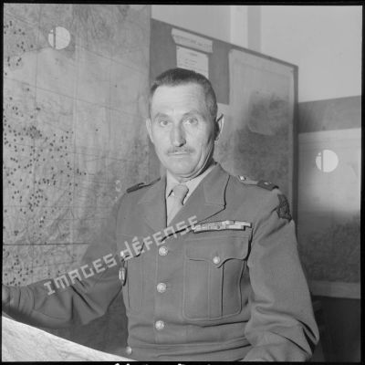 Portrait de face du général Berni, adjoint du général Bertron.