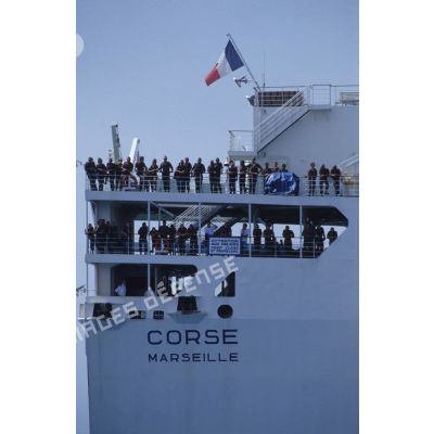 Arrivée du ferry affrété Corse à Yanbu.